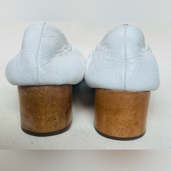 RACHEL COMEY Calder Block Heels in white size 6.5 gently worn - Picture 4 of 7